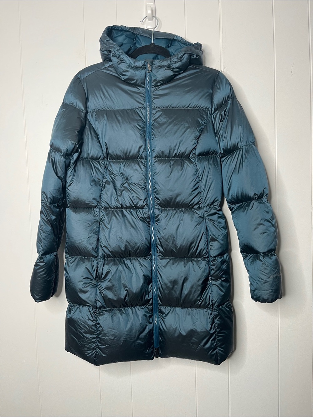 Eddie Bauer Luna Peak Down Parka EB550 Puffer Longline Coat Size M w Hood